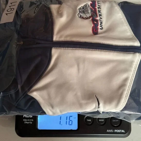 Vintage Gonzaga Bulldogs Track Jacket Womens Large 12-14 Blue Nike Team NCAA - Picture 13 of 13